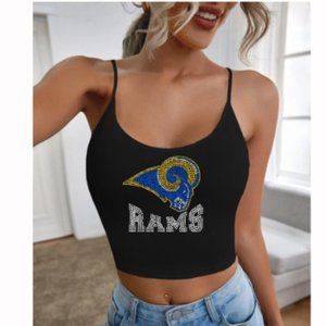 Rams Bling Rhinestone Cami Top